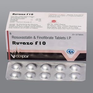 voopar sciences,ruvazo f10, rosuvastatin & finofibrate tablets