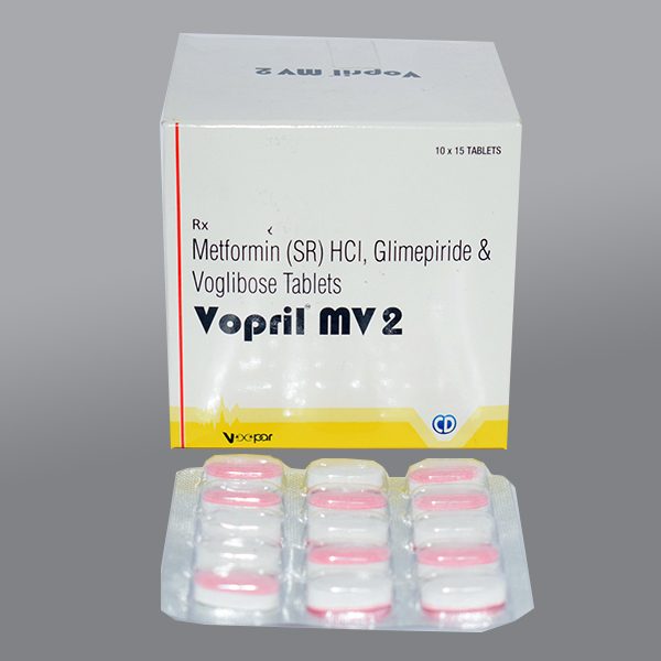 voopar sciences,vopril mv2,glimepiride,voglibose,metformin